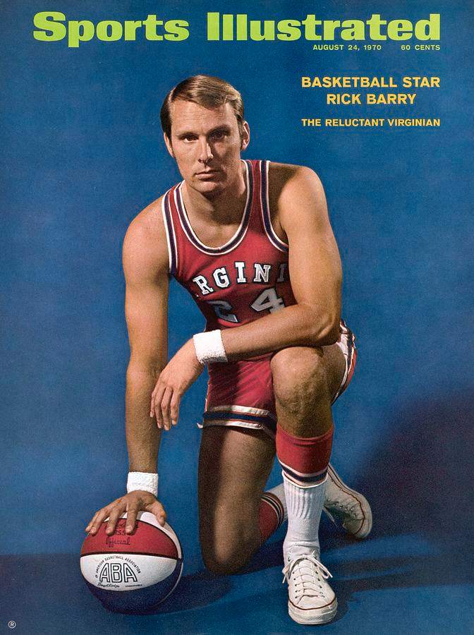 Rick Barry on the cover of Sports Illustrated in a Virginia Squires uniform